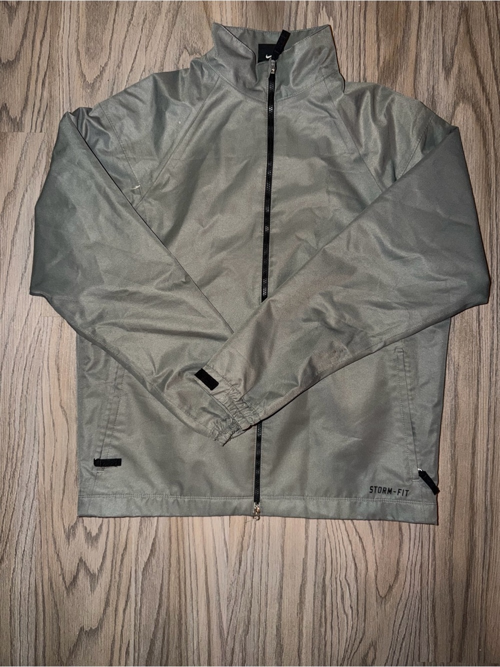 Nike Olive Green Storm-Fit Zip-Up Performance Jacket